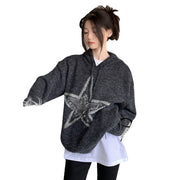Autumn And Winter American Vintage Old Five-pointed Star Sweater