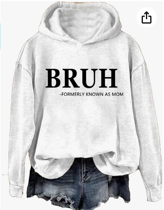 Women's Fashion Printed Casual Hooded Long Sleeve Sweater