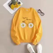 Women's Printed Crew Neck Sweatshirt