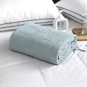 Pure Cotton Breathable Blanket - Soft Nap Throw