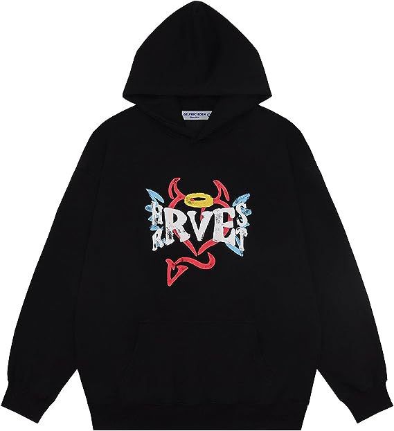 Retro Casual Couple's Sporty Matching Hoodie