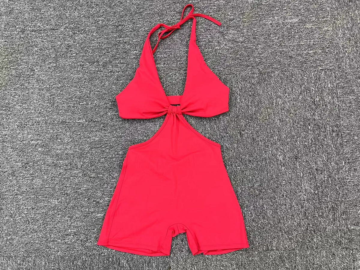 Seamless Two-Piece Fitness Yoga Jumpsuit for Workout