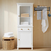 Black Foldable Bathroom Towel Rack with Hooks – Space‑Saving Wall‑Mount or Over‑Door Shelf for Towels and Clothes
