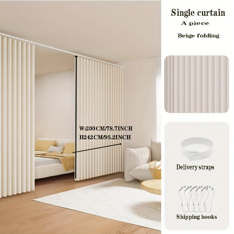 [Punch-Free 2D Door Curtain] Easy-To-Install Punch-Free 1pc 2D Door Curtain | Folding Curtain Door Curtain Partition Curtain, Suitable for Living Room, Bedroom, Kitchen Fume Partition, Comes with…
