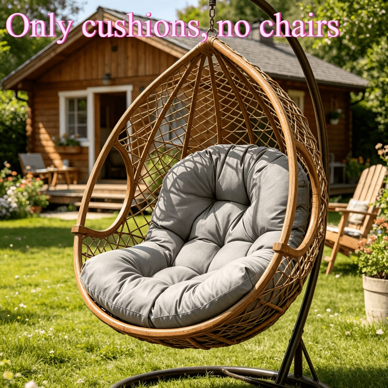 Thickened All-Season Hanging Chair Cushion Pillow, Summer Comfortable Breathable Style, Courtyard Balcony Outdoor