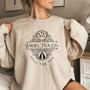 Chic Printed Oversized Crewneck Sweatshirt for Women