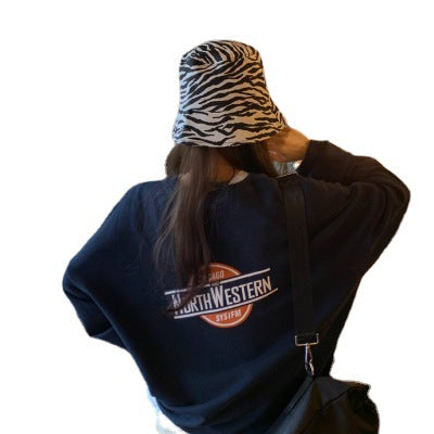 Women's Casual Long-Sleeve Letter Pullover Sweater