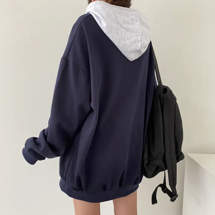 Niche Style Zip-Up Hoodie Sweatshirt