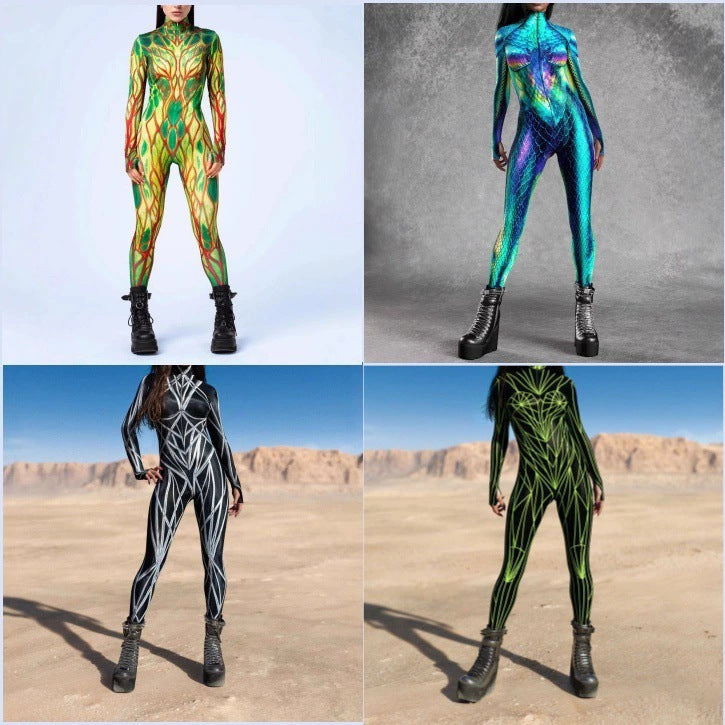 3D Printed Cosplay Bodysuit One-Piece Romper