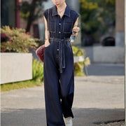 Women's Slimming Tencel Denim Jumpsuit