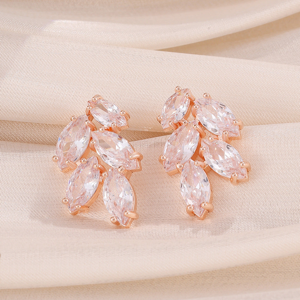 Rose Gold Stud Earrings