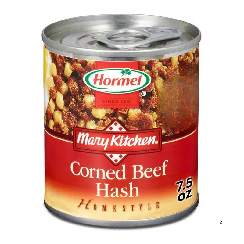 Shelf-Stable Corned Beef Hash in 7.5 oz Steel Can