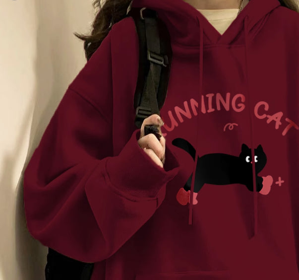 Plus Cashmere Slimming Women's Winter Hoodie