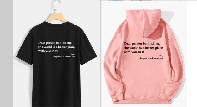 Cozy Letter Print Fleece Kangaroo Pocket Hoodie