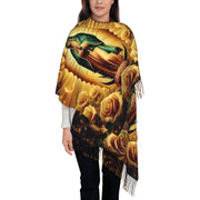 Unisex Our Lady of Guadalupe Tassel Scarf – Warm Windproof Shawl for Autumn/Winter