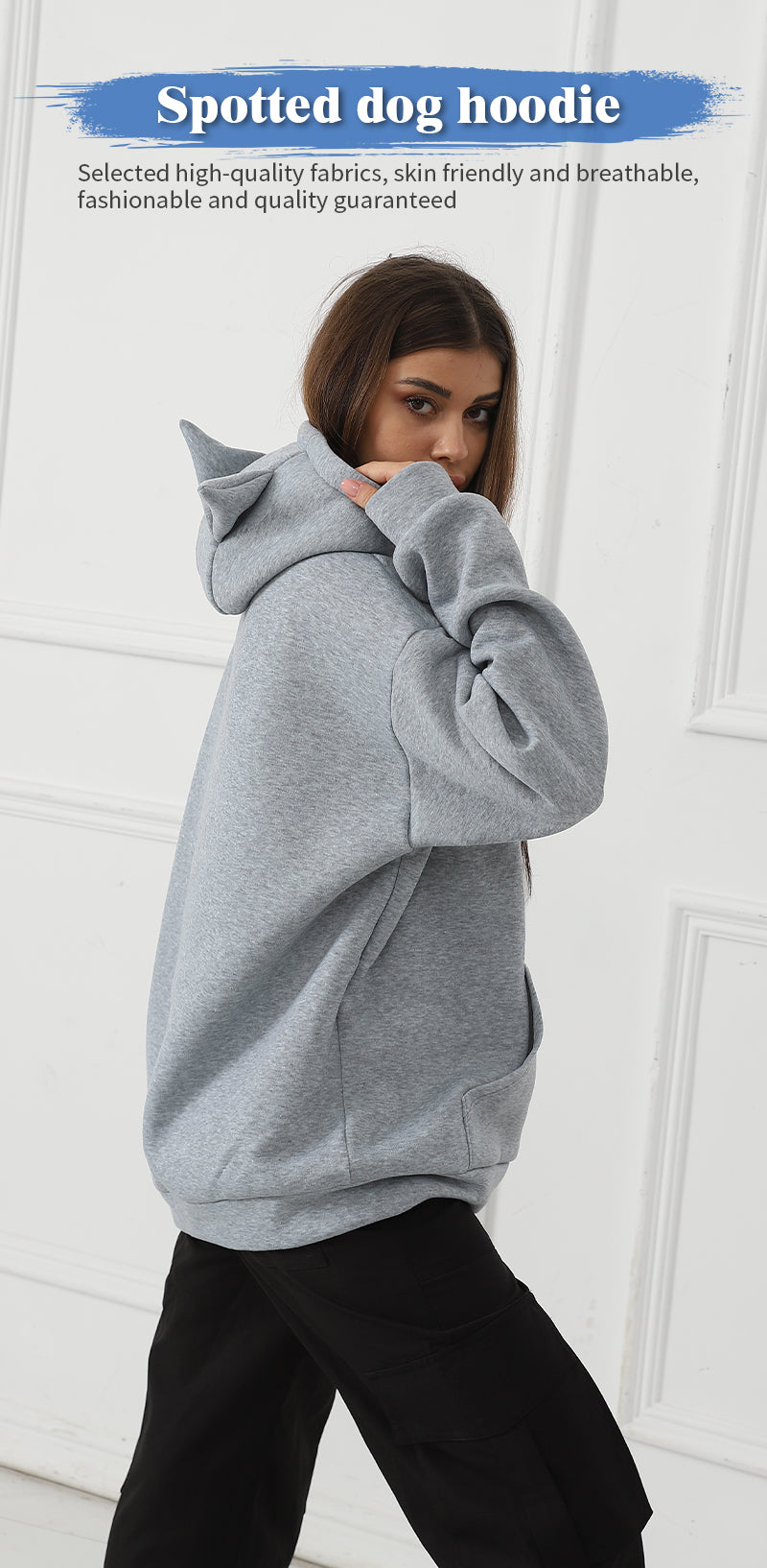 Chic Printed Long Sleeve Casual Sweatshirt for Women