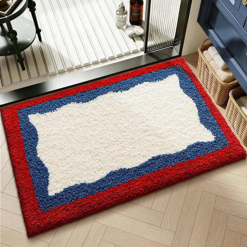 Water-absorbent Non-slip Geometric Lattice Floor Mat - image 10