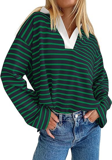 Casual Colorblock Embroidered Lantern Sleeve Pullover Sweatshirt