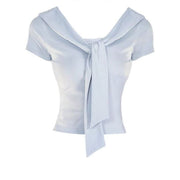 V-neck Straight-shoulder Modal Cotton Short-sleeve T-shirt