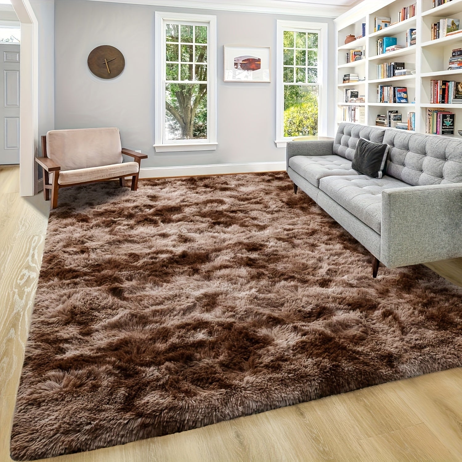 Soft Plush Drum-Shaped Carpet
