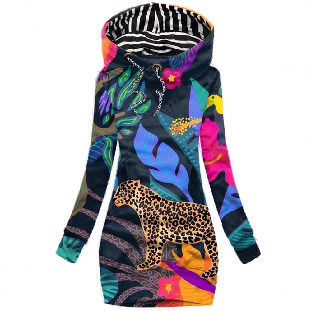 Women's 3D Printed Casual Long Sleeve Sweater