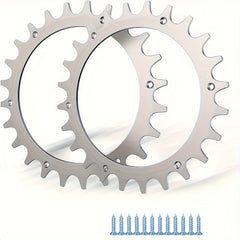 Stainless steel spikes for robotic lawnmower wheel traction