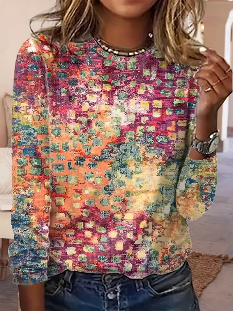 Trendy Hip Hop Graphic Print Long Sleeve Pullover Sweatshirt