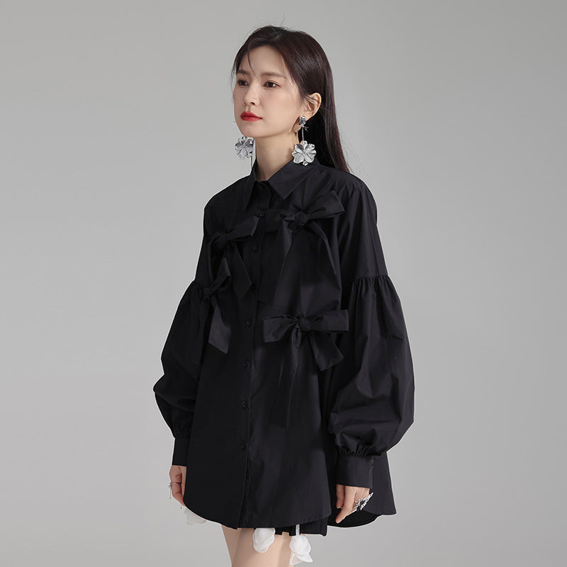 Special-interest Design French Elegant White Shirt
