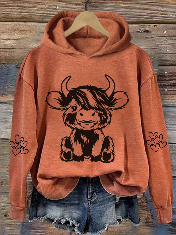 Haunted House 3D Bull Head Graphic Hoodie