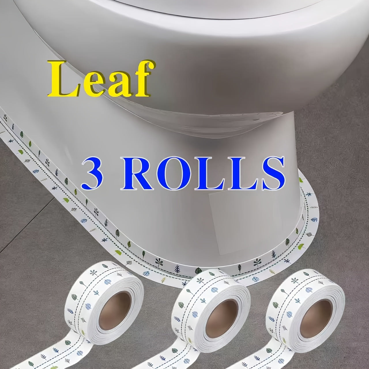 White Waterproof Self-Adhesive Caulk Tape for Bathroom Sealing Strips
