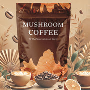 Organic Instant Coffee Blend with Adaptogenic Mushrooms and MCT Oil, 6.35 oz