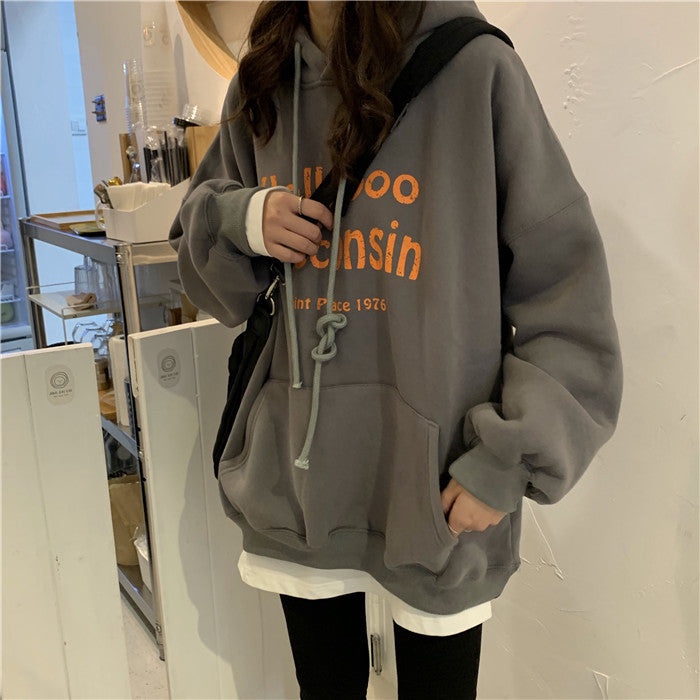 Korean Style Oversized Pullover Hoodie