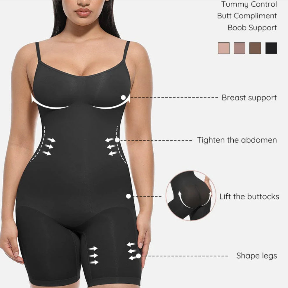 Plus Size Seamless Full Body Shaper & Tummy Control Bodysuit