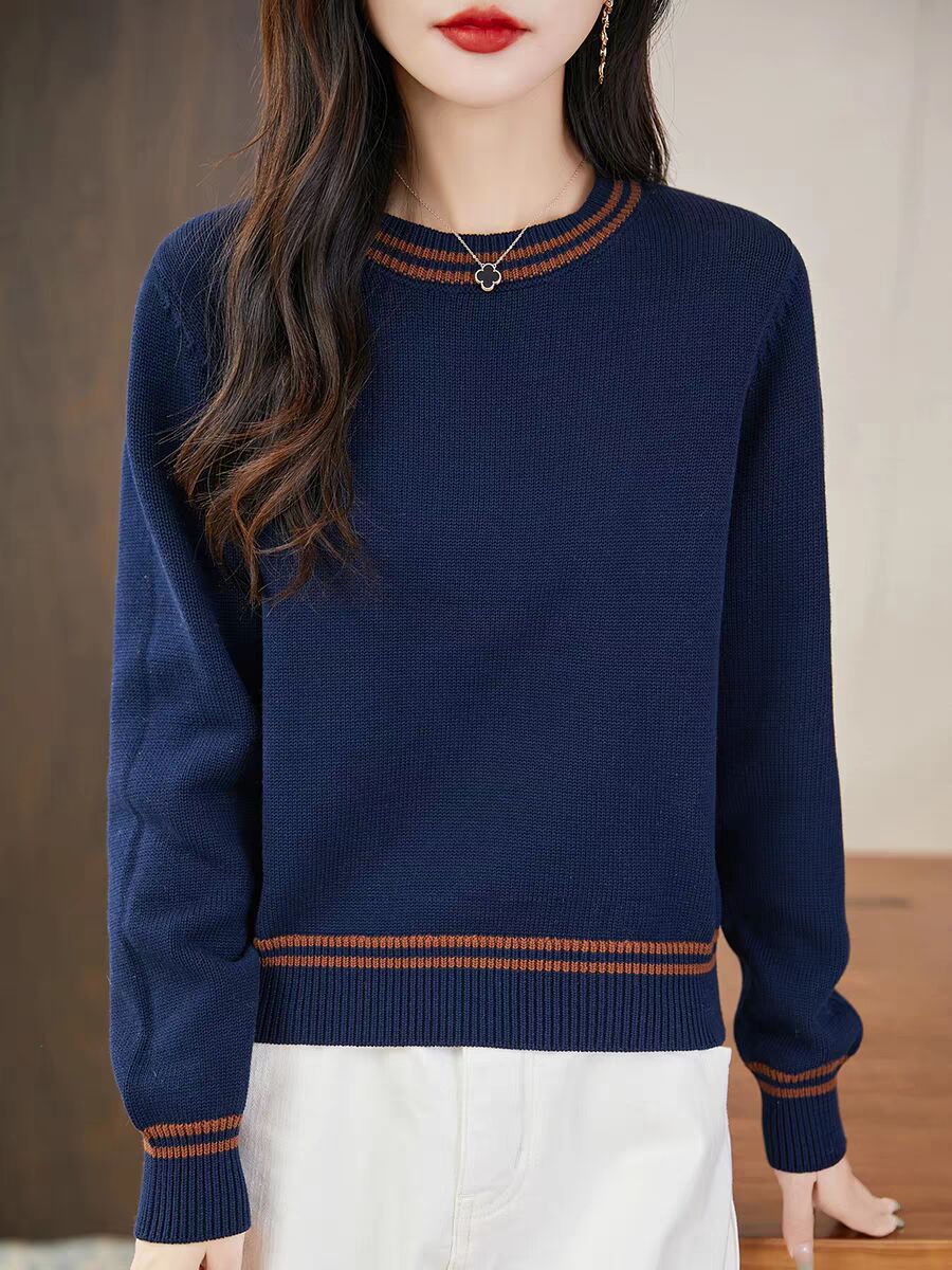 Knit Women's Round-neck Sweater