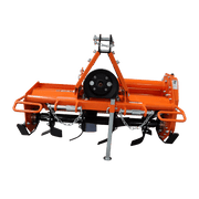 [Rotary Tiller Attachment] Attachments 3 Point Rotary Tiller Attachment Fits Cat 1 Tractors,, Single Speed PTO Driven Cultivator with A 540 RPM Gearbox, Replaceable L-Shaped Tines Work 5" Deep