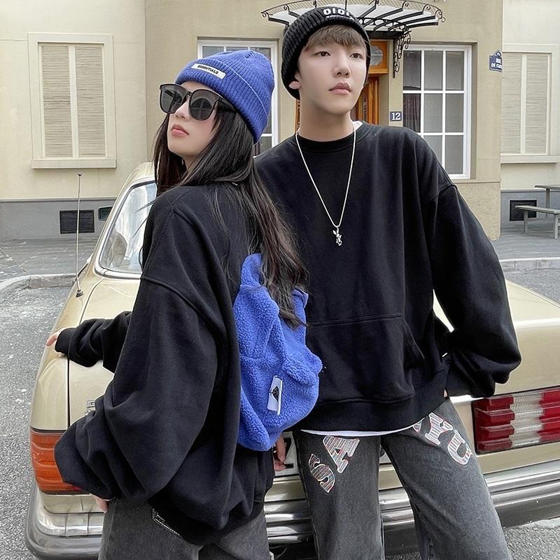 American Retro Love Sweater With Schoolbag