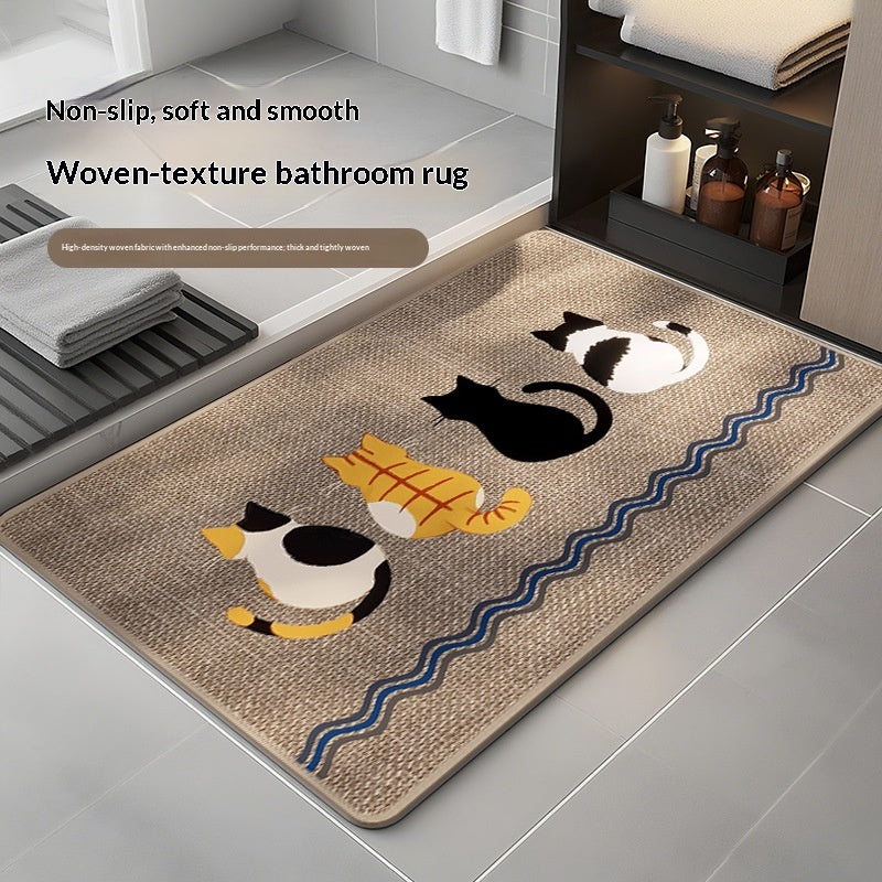 Easy to Maintain Non Slip Linen Woven Printed Pad