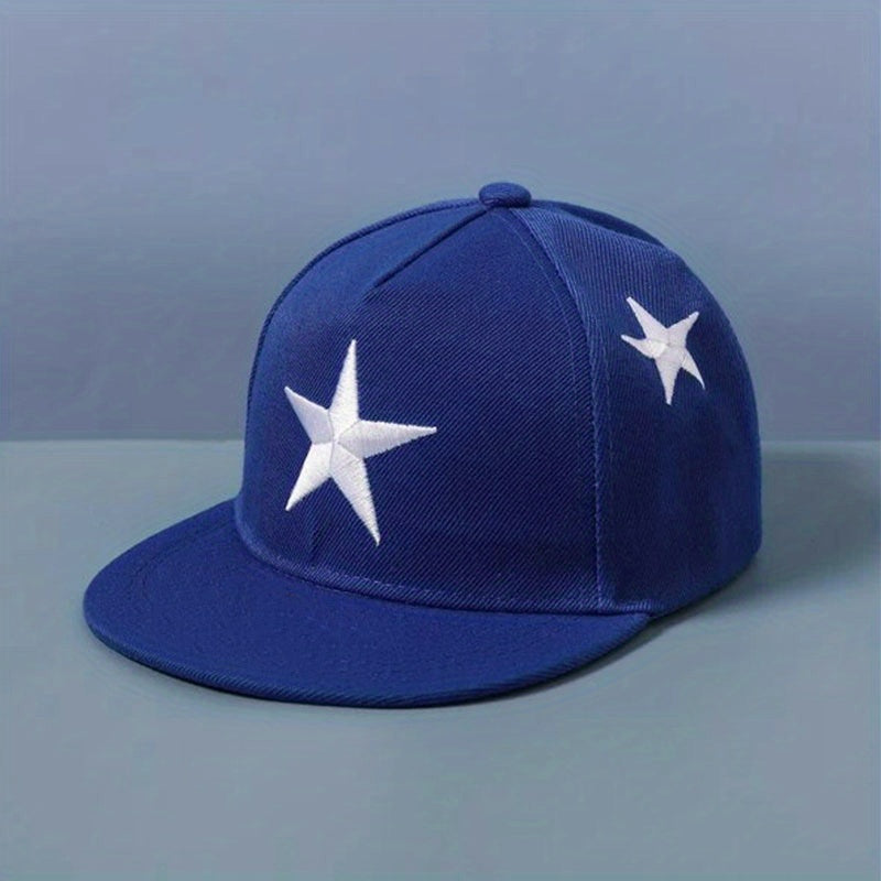 Embroidered Baseball Cap with Pentagram Design for Kids