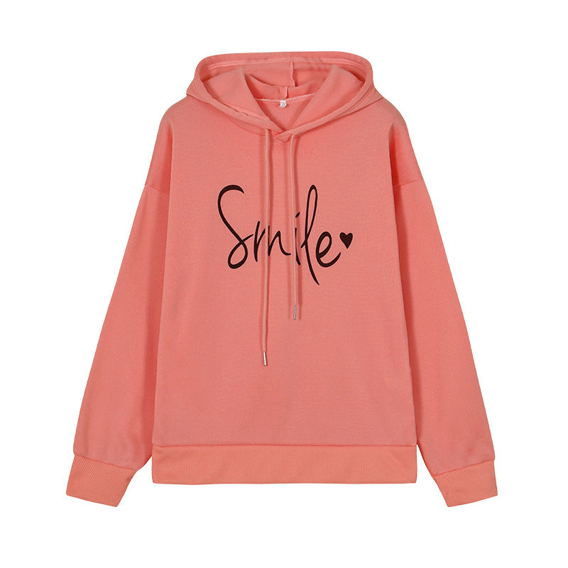 Women's Casual Round Neck Long Sleeve Printed Loose Sweatshirt
