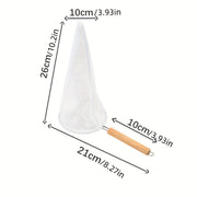 Premium Reusable Wooden Coffee and Tea Filter Bag – Ideal for Coffee, Milk Tea and Loose‑Leaf Brewing