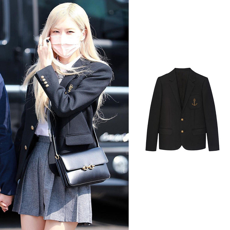 Chic Woolen JK Uniform Blazer for Women