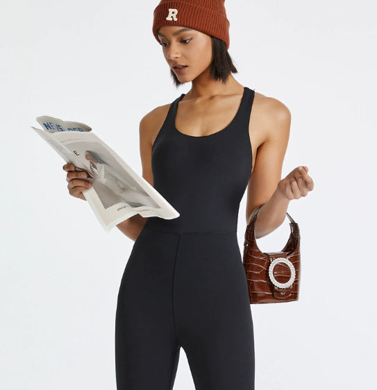 High-Stretch Seamless Yoga Bodysuit & Pants Set