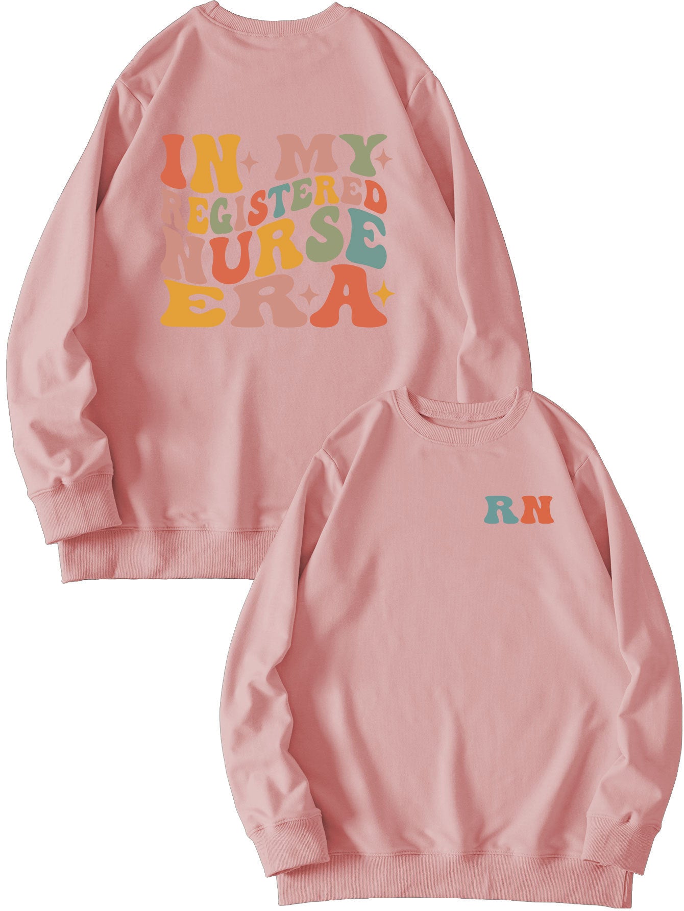 Women's Casual Round Neck Printed Sweatshirt