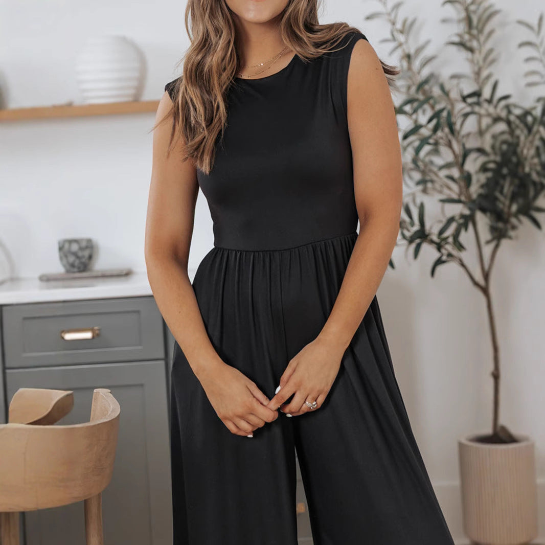 Women's Fashion Solid Color Jumpsuit