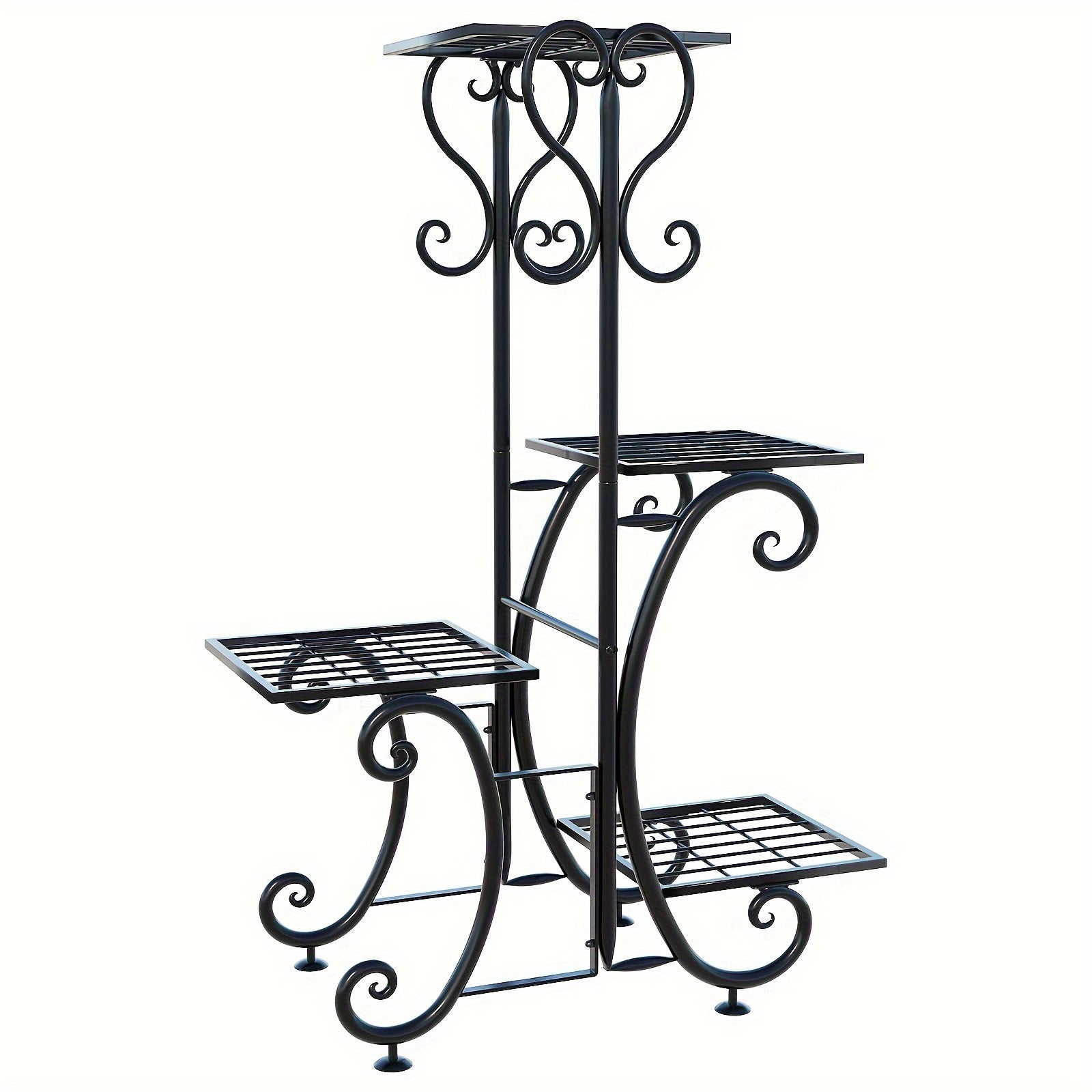 Metal Plant Shelf, Plant Stand Indoor Outdoor Flower Pot Holder Display Racks