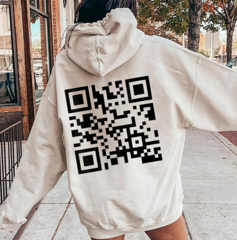 Cozy Brushed Letter Print Hoodie for Women