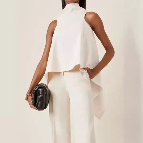 Women's Irregular Hem Sleeveless Streetwear Top