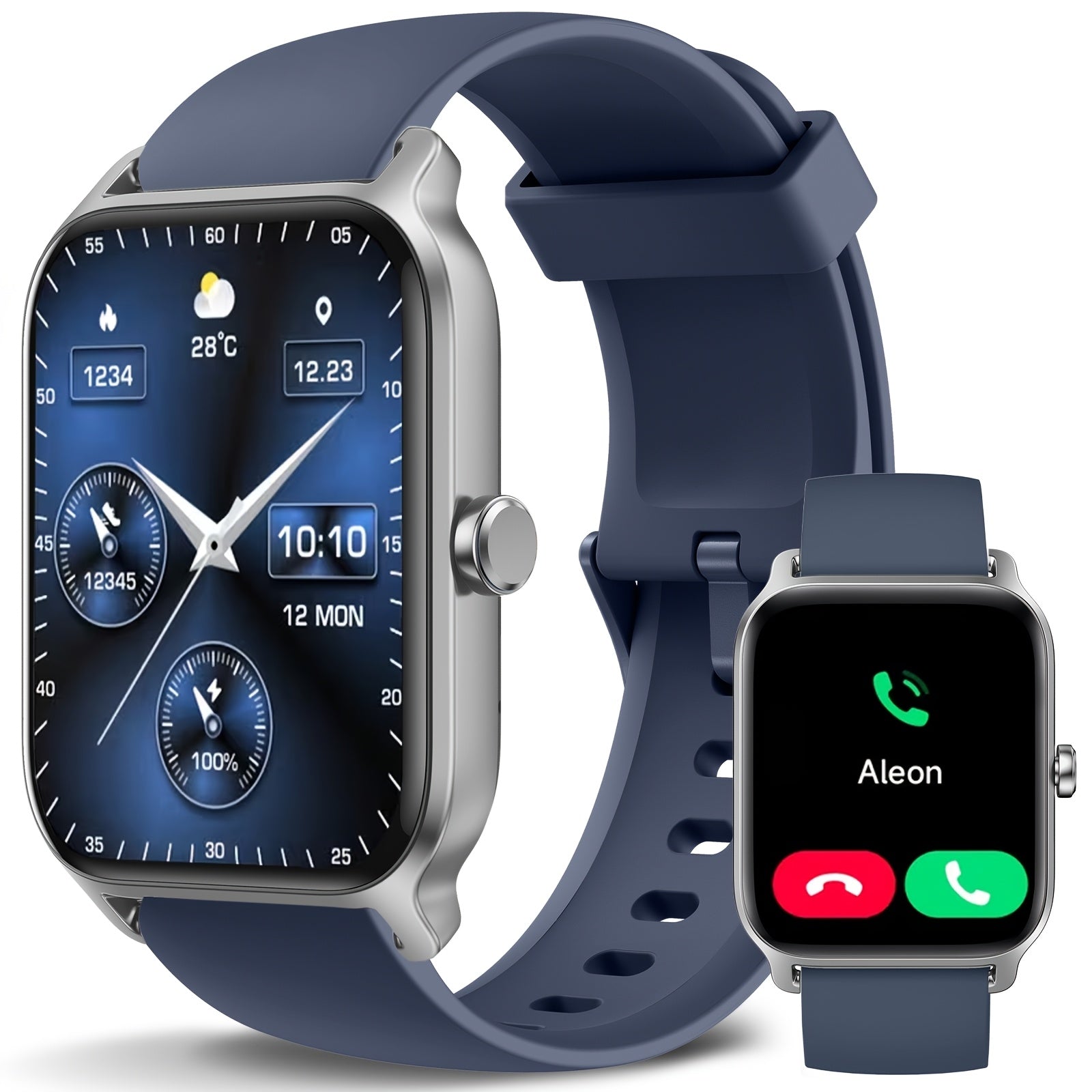 Women's 1.8-inch HD Smartwatch with Fitness Tracking and Built-in Alexa