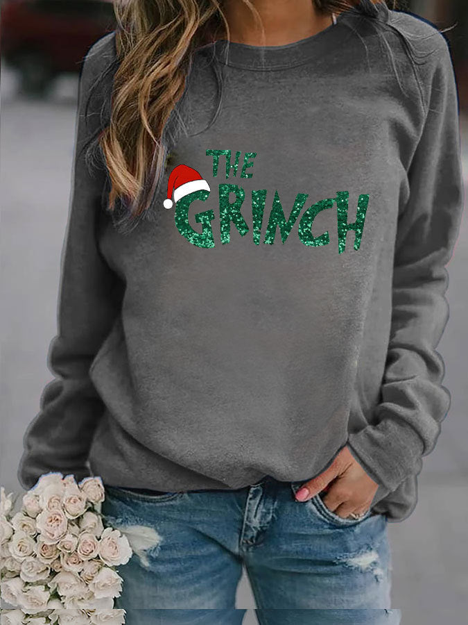 Women's Halloween Pumpkin Print Casual Pullover Sweater
