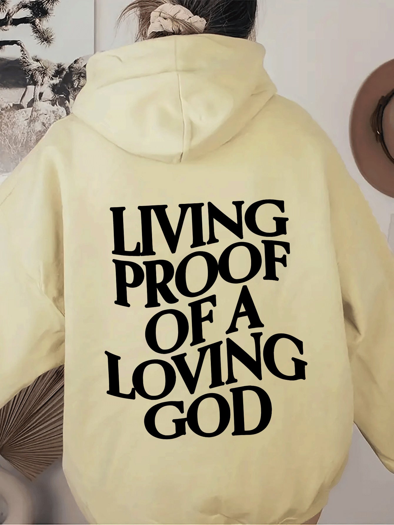 Women's Cozy Brushed Fleece Hoodie - Solid Pullover Sweatshirt